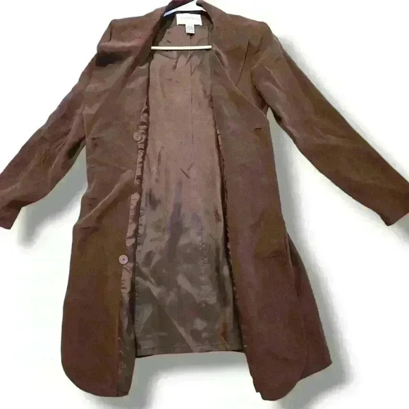 Hugo Buscati Brown Silk Dress| Size 8 #091 - Picture 4 of 6